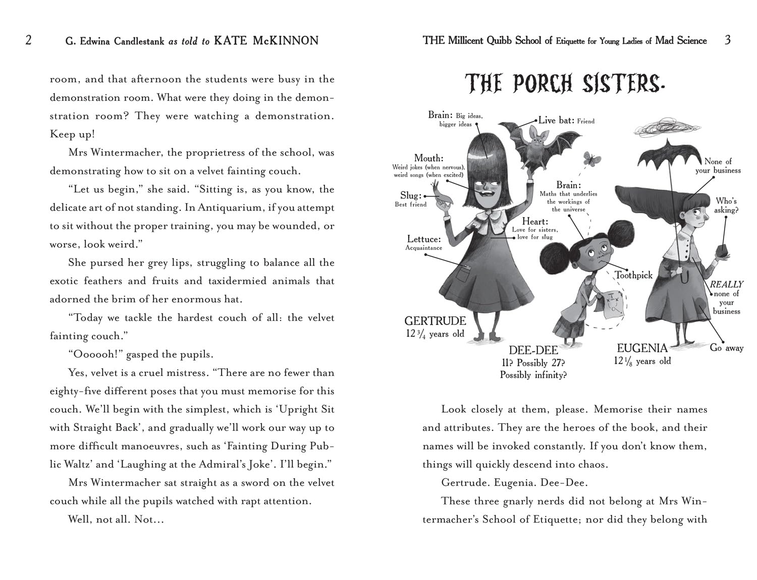 The Millicent Quibb School of Etiquette for Young Ladies of Mad Science (Hardback)