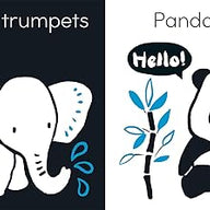 Hello Baby Animals!: A high-contrast book for babies