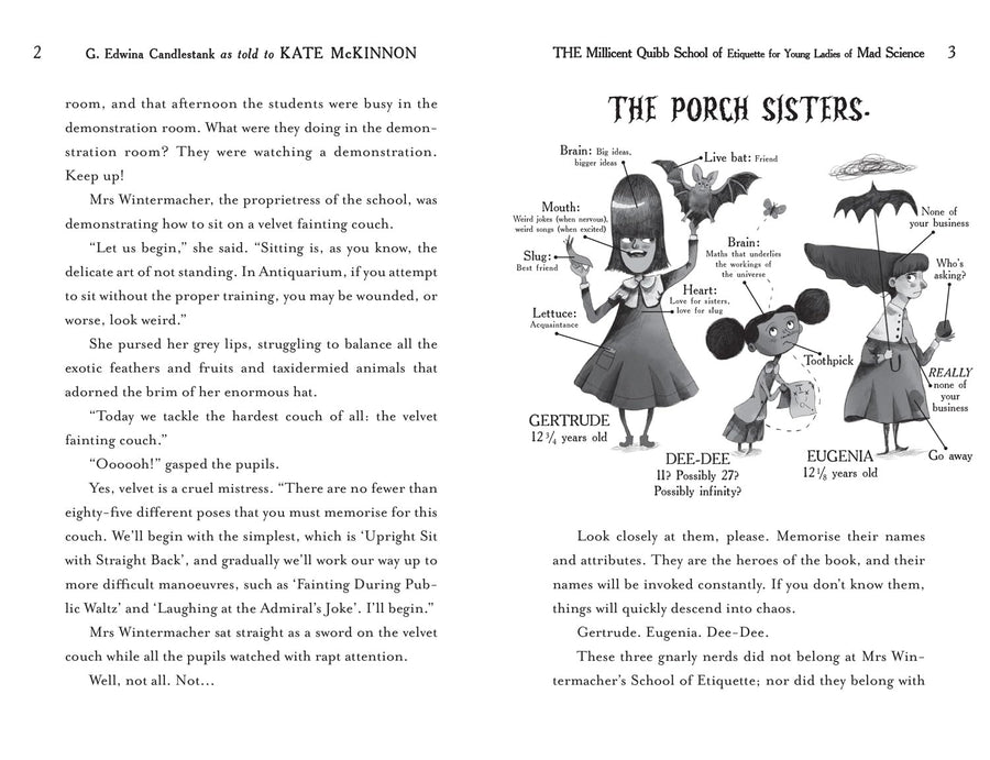 The Millicent Quibb School of Etiquette for Young Ladies of Mad Science (Hardback)