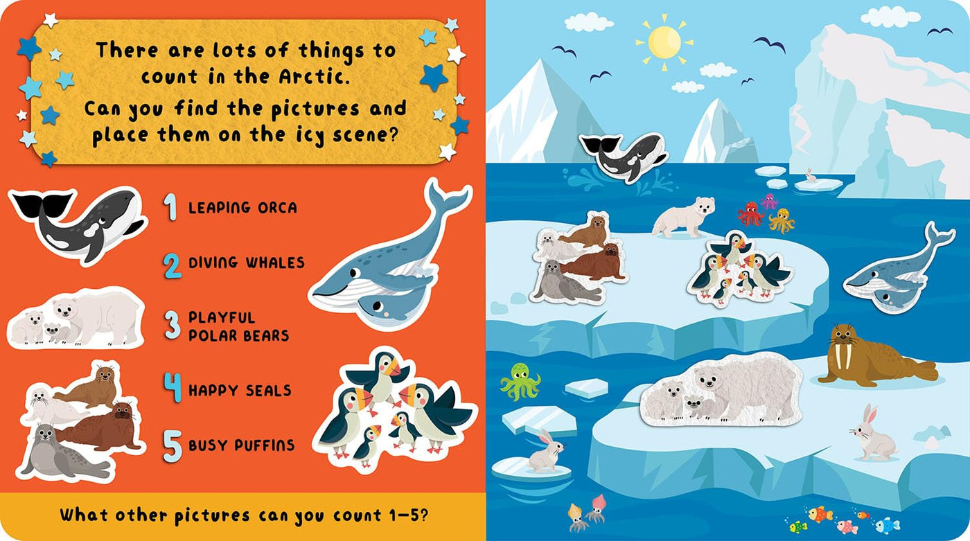 Felt Play & Learn Animals (Board Book)