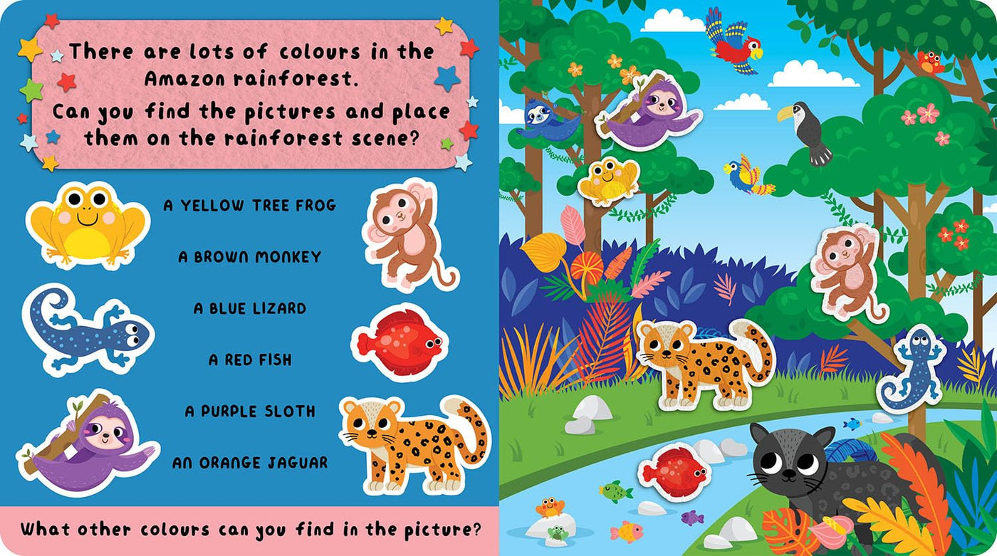 Felt Play & Learn Animals (Board Book)