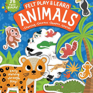 Felt Play & Learn Animals (Board Book)