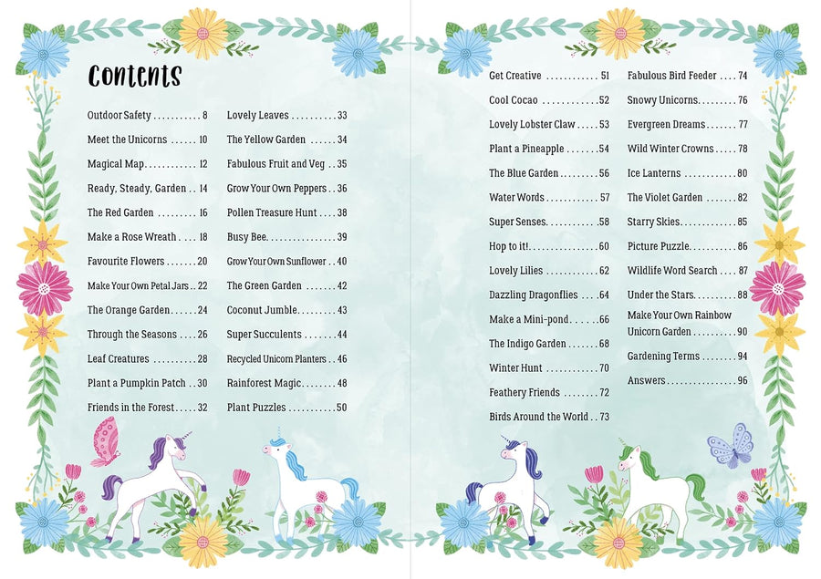 My Rainbow Unicorn Garden Activity Book