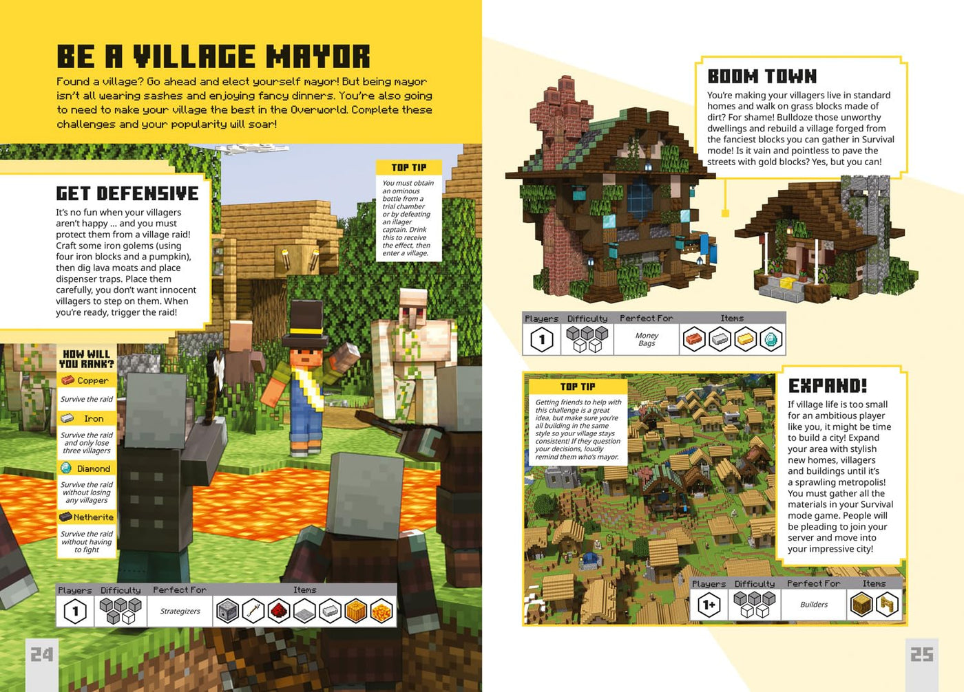 MINECRAFT SURVIVAL CHALLENGES