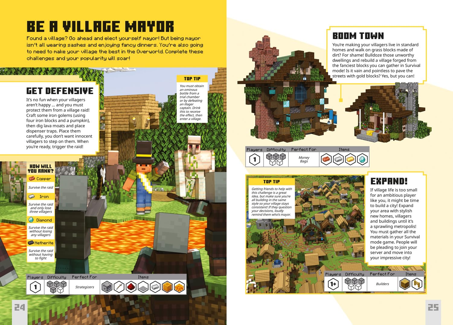 MINECRAFT SURVIVAL CHALLENGES