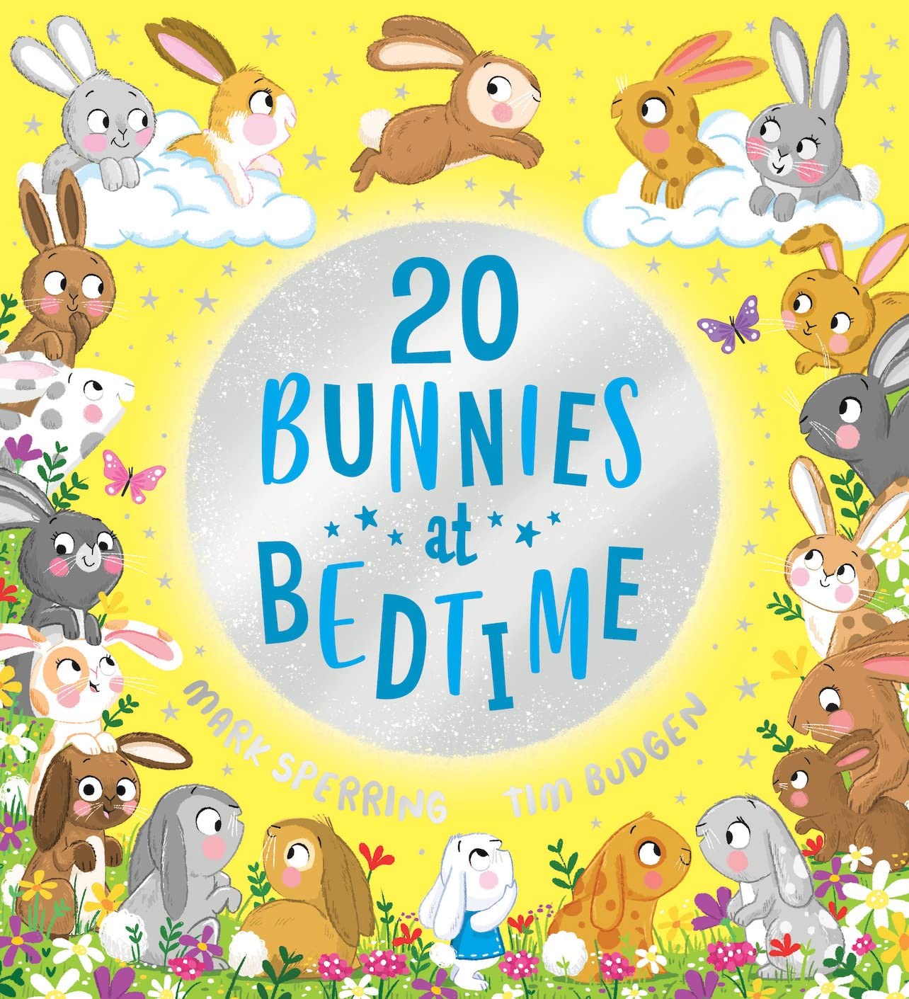 Twenty Bunnies at Bedtime (Board Book)